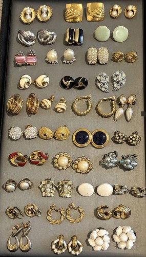 Vtg earrings lot - lot, 34