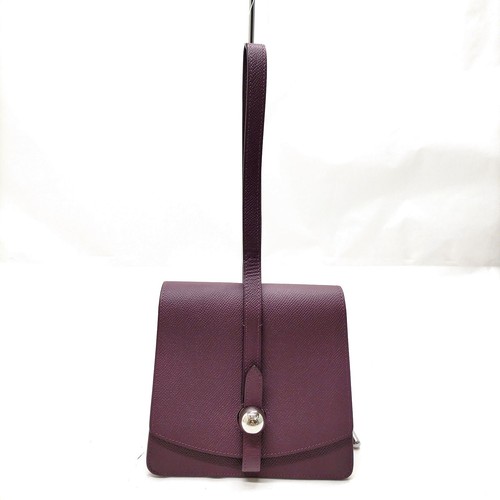 Moynat hand bag purple leather - moynat,