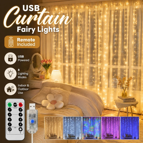 Led curtain fairy - fairy, string
