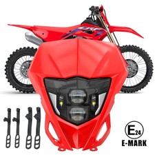 E24 LED Headlight + Red Mask