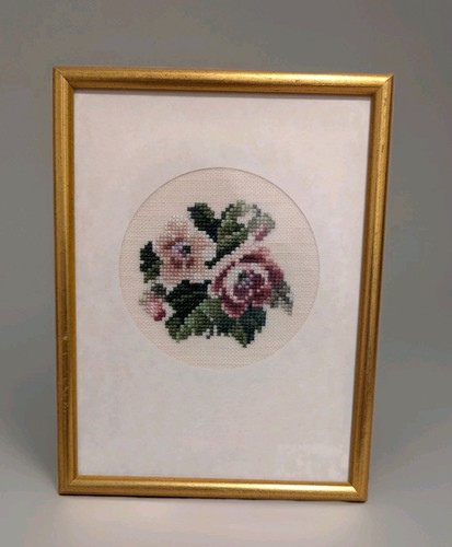 Framed completed cross stitch - framed, cross-stitch