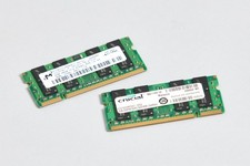 Crucial 4GB (2X2GB)  Memory Ram Laptop DDR2 PC2 5300S 667 MHz SODIMM 200 PIN