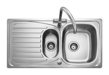 Euroline 1.5 inset bowl sink  -  Reversible Premium  SS