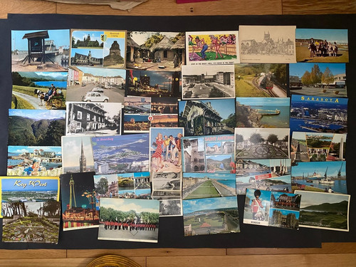 Job lot vintage postcards - 52,