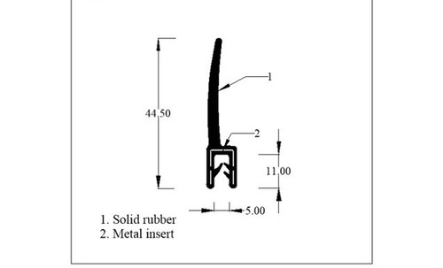 Large rubber exposed fin car - exposed,