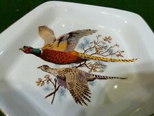 Gladstone pottery octagonal plate pheasants (19 cm diameter)