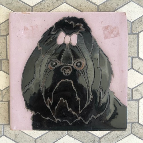 Lhasa apso ceramic tile 6x6 - lhasa,