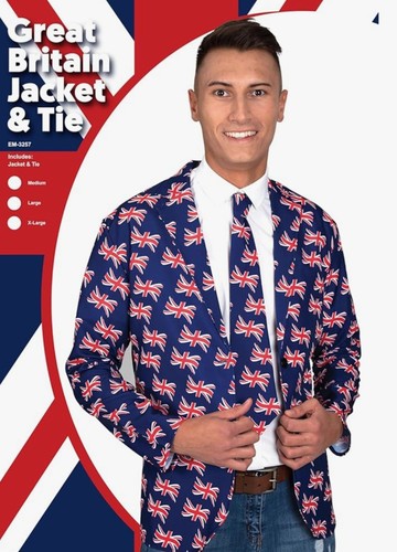Wicked mens union jack jacket - mens,