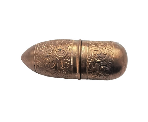 Antique victorian brass etui - antique,