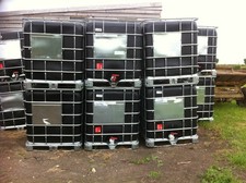 Reconditioned 1000litre BLACK IBC Water TANKS! 🌟Clean 🌟FOOD GRADE!