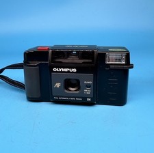 Olympus Trip AF MD 35mm Film Point and Shoot Camera Black Tested & Working