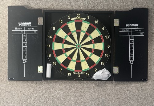 Wall mounted dart board - mounted,