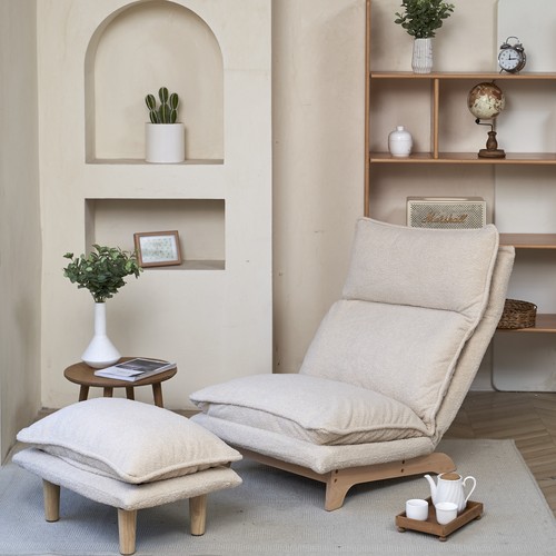 Foldable reclining lazy sofa - foldable,