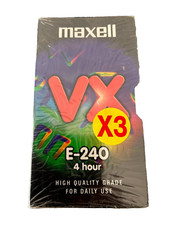 Pack of 3 MAXELL VHS Blank