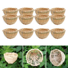 12x Bamboo Wicker Small Birds
