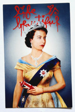 Mr Brainwash 2012 London Life is Beautiful Exhibition Promo card Queen Elizabeth