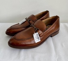 BNWT Men’s Next Smart Tan Leather Slip On Loafers Shoes Size 7 / 40
