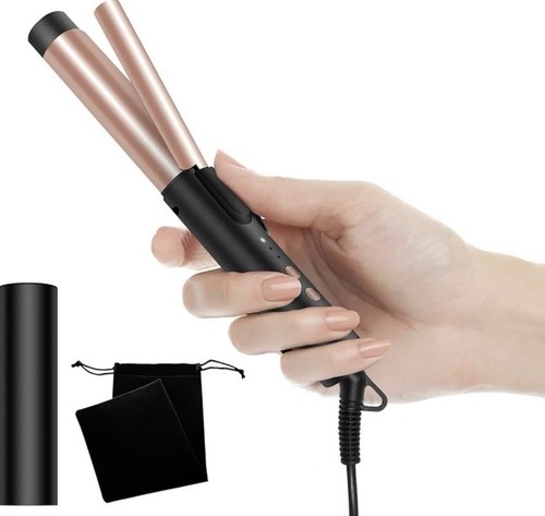Hair curling wand tongs - tongs, small