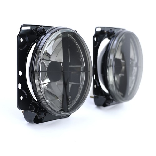 Black smoked chrome headlights - smoked,