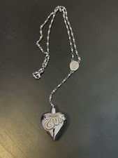 Lana Del Rey Silver Coke Heart Necklaces 