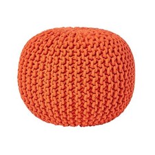 Cotton Knitted Pouffe &