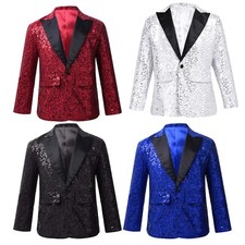 Boys Sparkly Sequined Suit