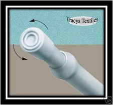 Net Curtain Tension Rod Pole Spring Loaded Extendable - Free 24 Hr Delivery