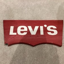 Levi's Vintage Jeans Shop Sign Display x 2 Advertising