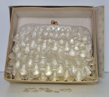 Pandora Crystal Pearl Purse Small Handbag Women Ladies Vintage 81156/8 39/11