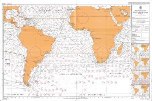 5125 routeing chart south - routeing,