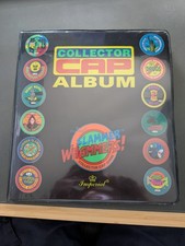 Vintage Slammer Whammers Collector CAP Album w Pogs, TAZOs, Chupa Caps, Slammers
