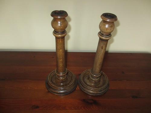 Pair old wooden - a,