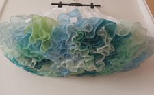 MADE TO ORDER White Aqua Rainbow Bridal Rock & Roll 50s Style Circle Petticoat 