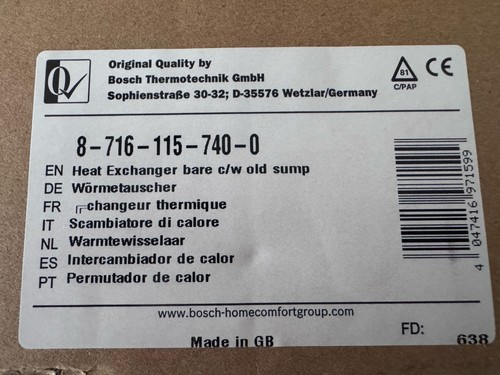 Worcester greenstar main - worcester,