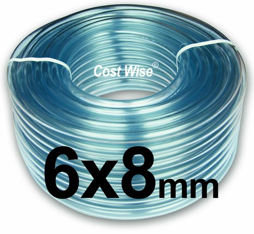 6mm 8mm pvc tube - 6mm/8mm, clear