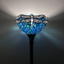 Tiffany Style Torch Floor Lamp