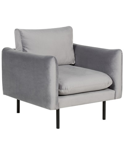 Velvet armchair grey vinterbro - velvet,