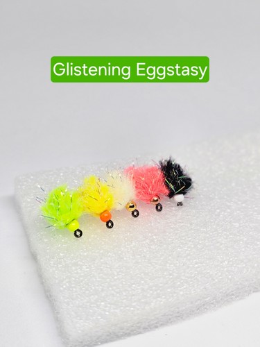 Glistening egg flies size - glistening,