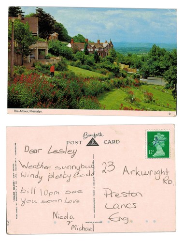 Postcard the arbour - -,