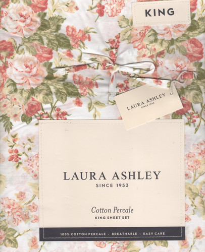 Laura ashley king sheet set - king,