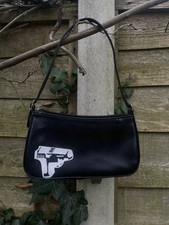 Faux Leather Gun Trad Mini Handbag Rave Alt Y2K 2000s Mall Goth Emo Cute 