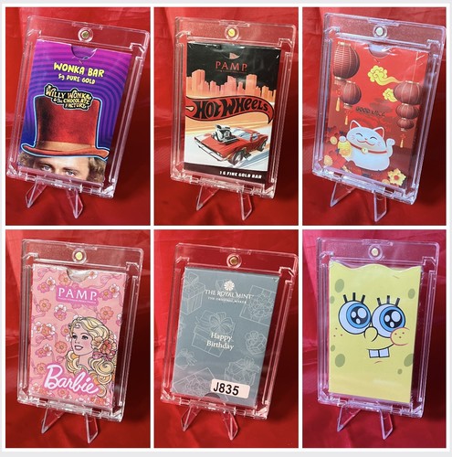 5pcs gold bar magnetic display - gold,