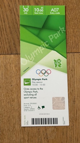 Ticket 2012 london olympics - ticket,