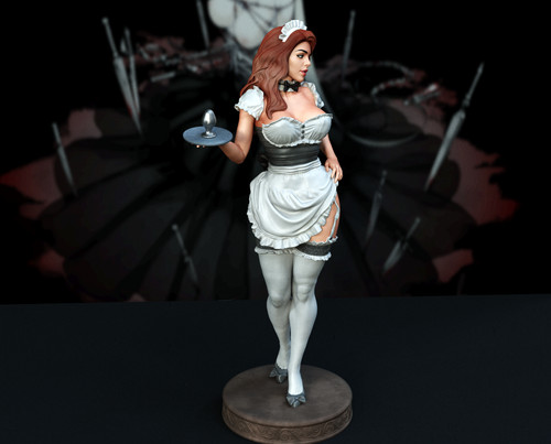 French maid pin 10 scale - french,