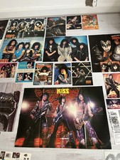 Kiss Bundle Of Over 40 Posters, Article Cuttings, Fan Letters From  70’s/80’s On