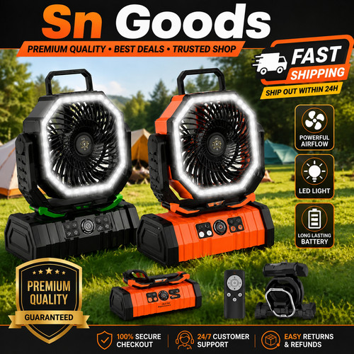 Camping fan 20000mah portable - fan,