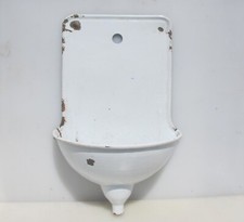 Large Vintage Enamel Sink Basin Farmhouse Kitchen Trough Planter Iron French