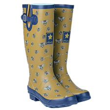 Womens Wellies Wellington Boots Waterproof Rain Festival Wide Calf Winter Boots 