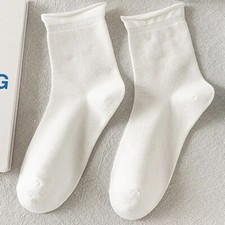 Ruffle Women Socks Thin Cotton