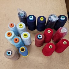 17 Large Cones Of Sewing Threads Ideal For Overlocker Machine Many Colours 